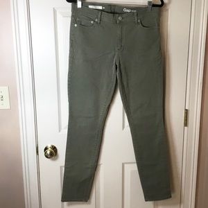 GAP Authentic True Skinny Olive Green Jeans - 29